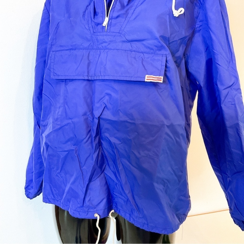 VINTAGE Free Spirit Cobalt Blue Wind Breaker - Retro Style - with Pockets - Picture 3 of 15
